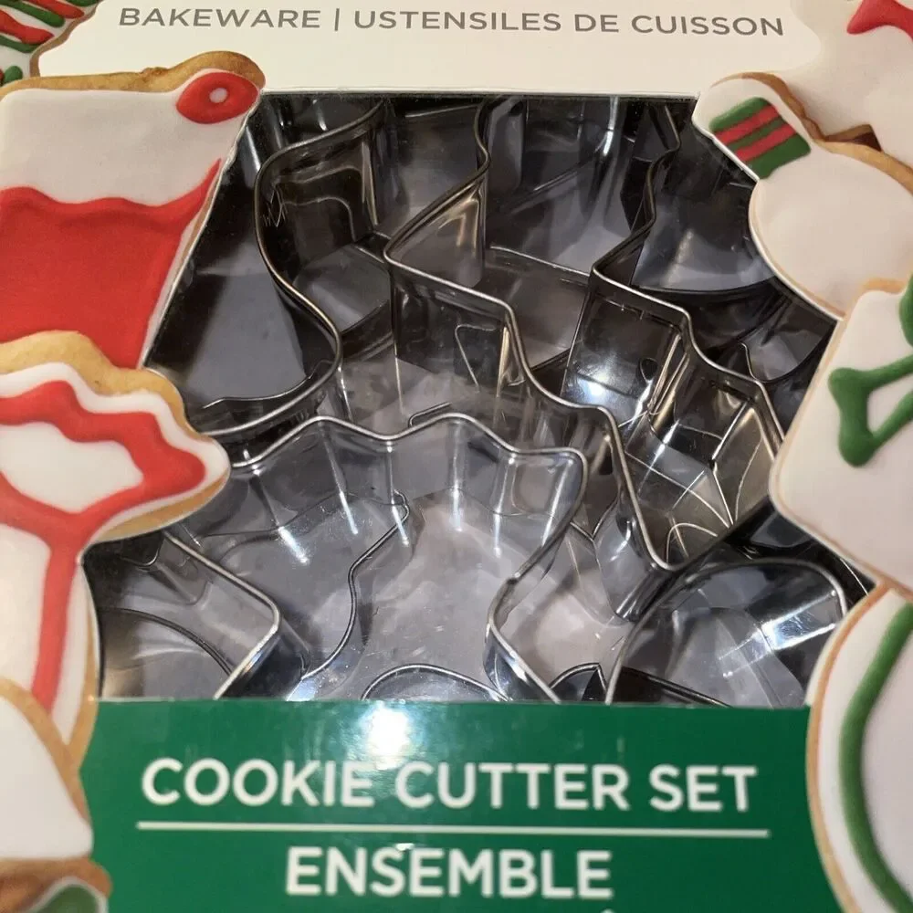 Christmas Cookie Cutter Set Celebrate It 20pc Metal Bakeware 10 Shapes 174F